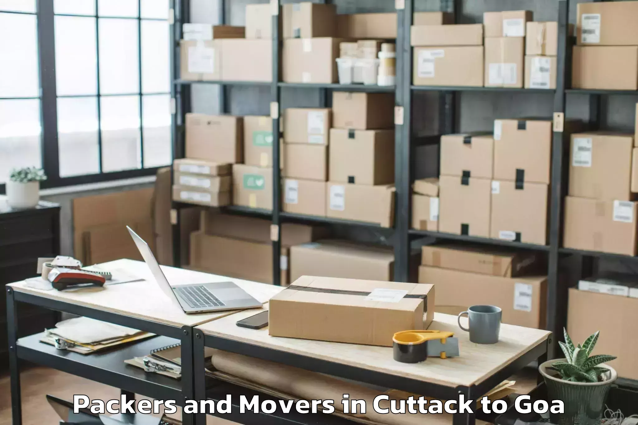 Comprehensive Cuttack to Curchorem Packers And Movers